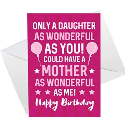 Image of RED OCEAN Funny Birthday Card For Daughter Humour Novelty From Mum