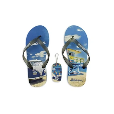 Image of BRISA VW Collection T1 Bus Beach Sandals M (EU 38/39) Beachlife/blue