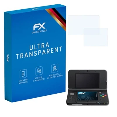 Image of atFoliX Screen Protection Film compatible with Nintendo New 3DS 2015 Protector, ultra clear FX Protective (Set of 3)