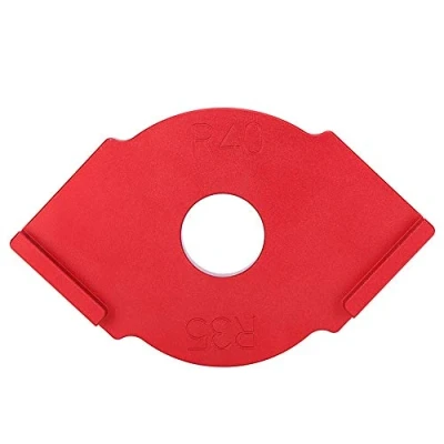 Image of Rounded Corner Template Aluminium Alloy Radius Jig Router Templates Handheld Edge Trimmer Engraving Machine Fillet Tools for R35‑R40