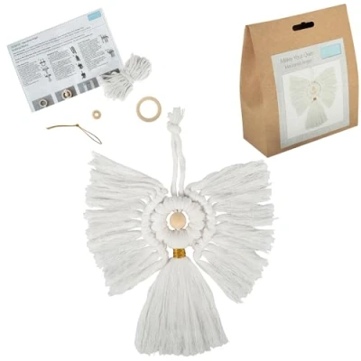 Image of Angel Make Your Own Christmas Macrame Hanger Small Craft Kit