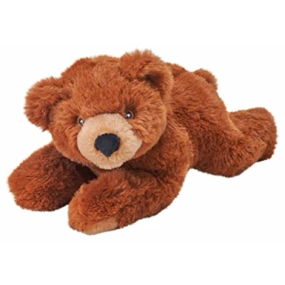 Image of Wild Republic Ecokins Mini, Brown Bear, Stuffed Animal, 8 inches, Gift for Kids, Plush Toy, Made from Spun Recycled Water Bottles, Eco Friendly, Child’s Room Decor