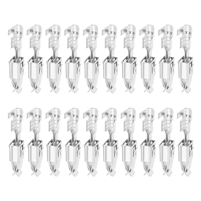 Image of Pack of 20 Wiring Crimp Repair Terminals Pins Replacement 000979133E 000979225E 90684307 Compatible with VW Audi Socket Contacts