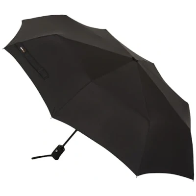 Image of Amazon Basics Octagonal Automatic Travel Umbrella, Black, 28 x 98 cm