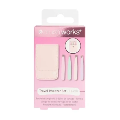 Image of Brushworks Travel Tweezer Set Pastels