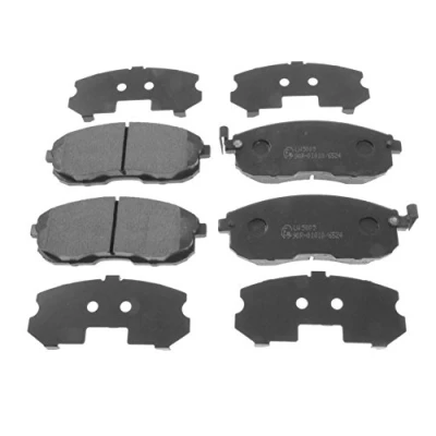 Image of 5581080J01, 5581080J50, 5581080J51 Brake pad set BLUE PRINT ADK84237 Front Axle with acoustic wear warning SUZUKI: SX4 I Hatchback, Saloon