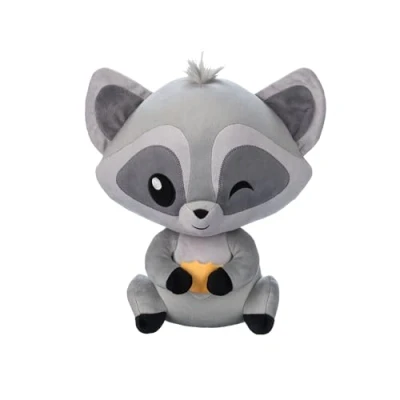 Image of Disney Store Official Meeko Plush, Pocahontas, 25.4cm / 10, Features Detailed Plush Sculpting, Kids Cuddly Stuffed Grey Raccoon Teddy, Cartoon Figure, Suitable for Ages 0+