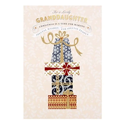 Image of Hallmark Granddaughter Christmas Card &#039;Filled with Happiness&#039; Medium