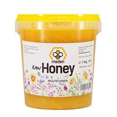 Image of PURE RAW ORGANIC HONEY 1.1KG UNFILTERED UNHEATED UNPASTEURISED WILDFLOWER CRYSTALLISED