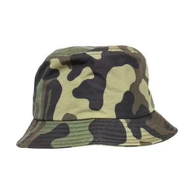 Image of Flexfit Bucket Hat, Men&#039;s, Size: One Size, Green camo
