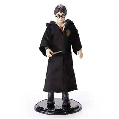 Image of BendyFigs Harry Potter Figure by The Noble Collection Officially Licensed Bendable Toy Posable Collectable Doll With Stand