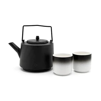 Image of Bredemeijer Hubei Tea Set 1.2 L Black with 2 Cups