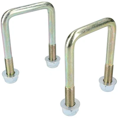Image of 2 Pack M10 50mm x 80mm U Bolt N for Trailers with Nuts HIGH TENSILE