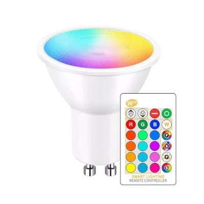 Image of Dasigwopo RGB GU10 LED Light Bulbs Remote Control Colour Changing Dimmable Bulb