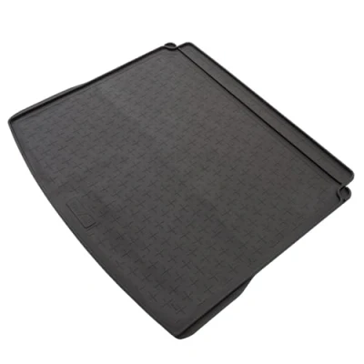 Image of Travall CargoMat Boot Liner Compatible with VW Tiguan (2007 2016) Premium Tailored to Fit Car Floor Mat Waterproof Black Rubber Dog Friendly Specific Protector
