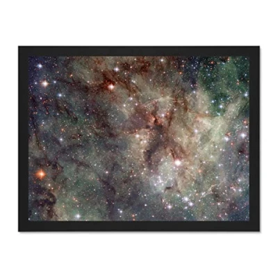 Image of Wee Blue Coo Space Stars Galaxy Nebula Universe Hubble Large Framed Art Print Poster Wall Decor 18x24 inch