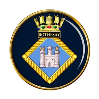 Image of HMS Rothesay, Royal Navy Pin Badge
