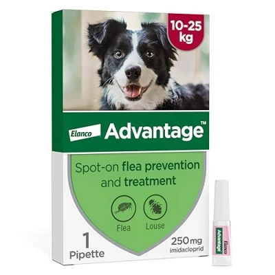 Image of Advantage 250 Flea Spot On Treatment For Dogs 1 Pipette 2.5ml 10 25kg