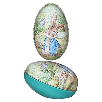 Image of Crafty Capers Veg Patch Peter Rabbit Two Part Tinware Egg Fillable Easter Gift