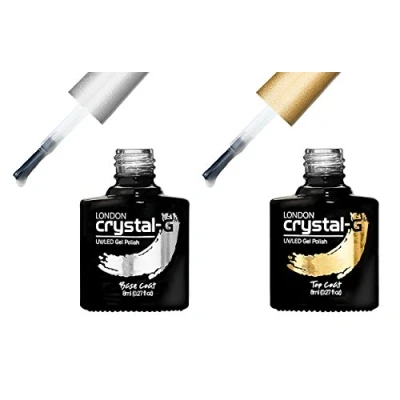 Image of Crystal G Base &amp; WIPE Top Coat 8ml UV LED Gel Nail Polish **REQUIRE UV/LED LAMP TO DRY**