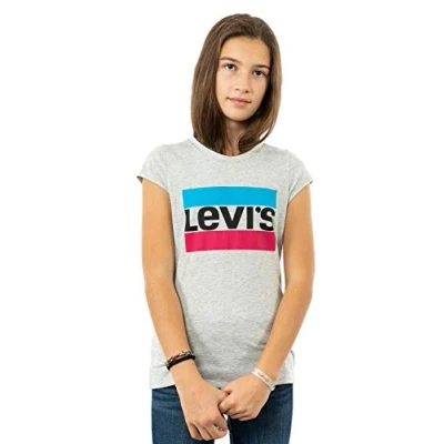 Image of Levi&#039;s Sportswear LOGO TEE Print Tshirt for kids, Size: 14y, Grey heather