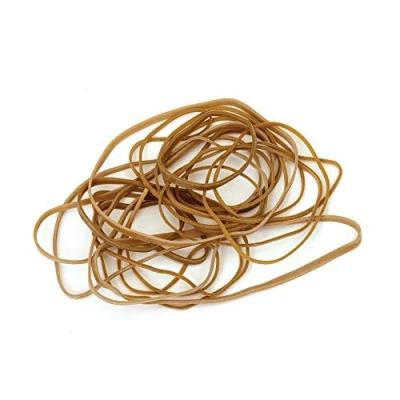 Image of Whitecroft Essentials No 38 3x150mm Natural Rubber Bands (Box of 454g),beigeoakbrown
