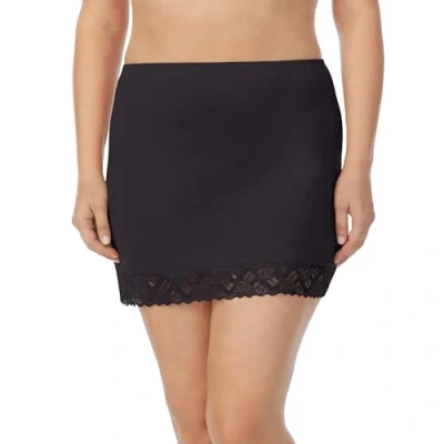 Image of Jones New York Women&#039;s Silky Touch 16 Anti Cling Above Knee Half Slip, Black, S