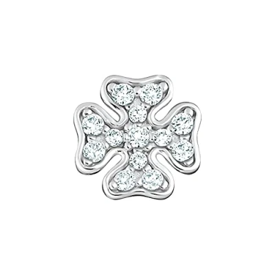 Image of Thomas Sabo Women Single Stud Earring Cloverleaf 925 Sterling Silver
