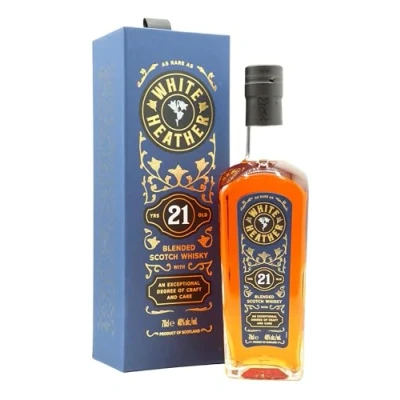 Image of White Heather Blended Scotch 21 year old Whisky 70cl 48% ABV