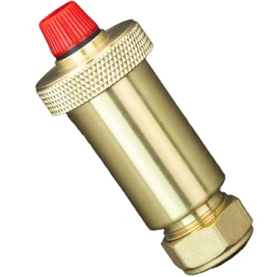 Image of 15mm Automatic Air Vent Valve Easy Install Reliable Purging Anti Leak Design Ideal for Home Central Heating Systems &amp; Radiators Durable Brass Construction Energy Saving Low Maintenance