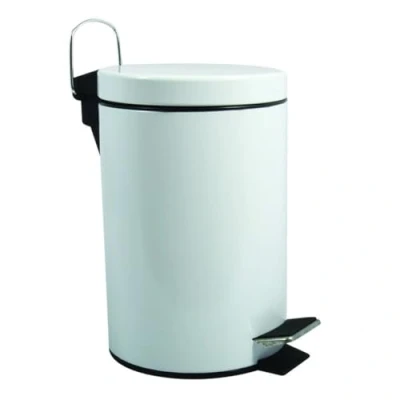 Image of MSV 100022 Pedal Bin Stainless Steel diameter 16.5 x 25 cm White 3 L