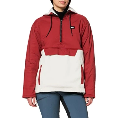 Image of Hurley Men&#039;s M Hudson Burrrito Anorak Sweatshirt, Redstone,