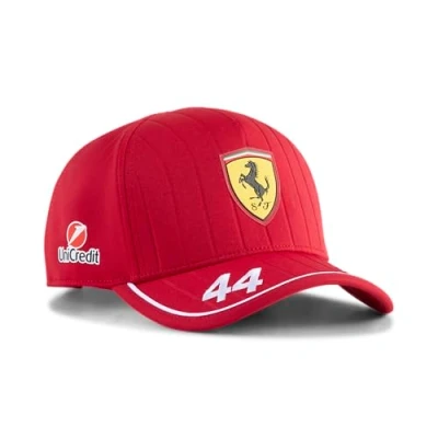Image of PUMA Scuderia Ferrari F1 2025 Lewis Hamilton Kids&#039; Cap Red One Size Fits Most