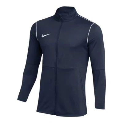 Image of Nike FJ3022 451 M NK DF PARK20 TRK JKT K R Jacket Men&#039;s OBSIDIAN/WHITE/WHITE Size XL