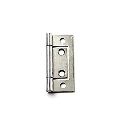 Image of Merriway BH03825 (2 Pcs) Bright Zinc Plated Flush Door Cupboard Hinge, 38 mm (1.1/2 inch) Pack of 2 Pieces