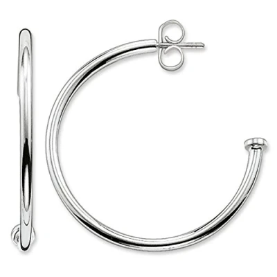Image of Thomas Sabo Women Hoop Earrings Karma Beads 925 Sterling Silver CR590 001 12