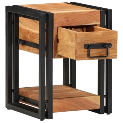 Image of vidaXL Nightstand 30x30x40 cm Solid Acacia Wood