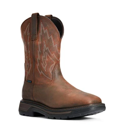 Image of ARIAT Men&#039;s Big Rig Waterproof Work Boot, Dark Brown (Numeric_17)