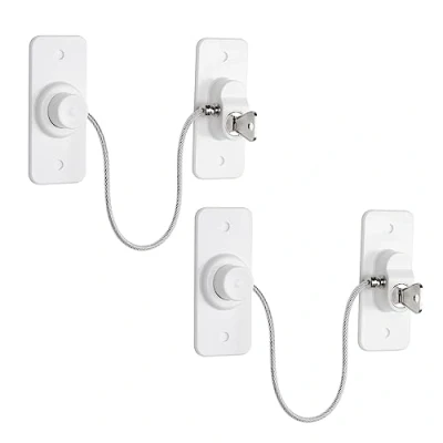 Image of 2Pcs Window Locks for UPVC Windows, YTOOK Adhesive No Drilling Restrictor with Key, Pet Safety Childproof, Easy to Install