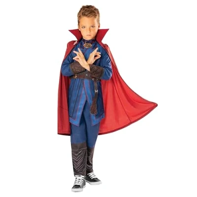 Image of Rubie&#039;s 3013387 8000 8 Dr Strange Deluxe Child Costume, Boys, Multicolour, 7 Years