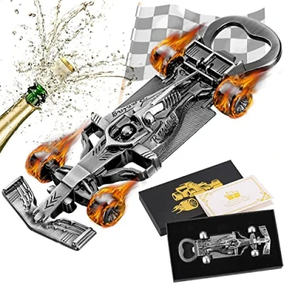 Image of LKKCHER Racing Car Bottle Opener, Gifts for Men, Unique Fathers Birthday Christmas Father Him Men Dad Husband Grandad Boyfriend Fans