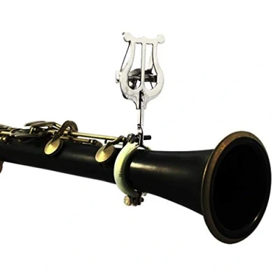 Image of Clarinet Marching Lyre Clamp Sheet Clip Holder, Music Lyre, Stand Instrument Holder for Band