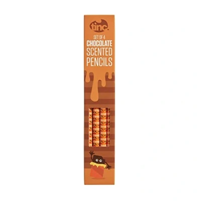 Image of Tinc Chocolate Scented HB Pencils Pack of 4, Brown (S4CHOCPC)