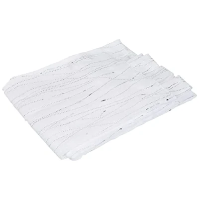 Image of Douceur d&#039;Intérieur Pair of Indoor Straight Curtains 2 x 45 160 cm Sand Wall Light Filiana White