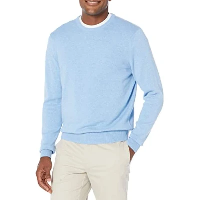 Image of Amazon Essentials Men&#039;s Crew Neck Sweater (Available in Big &amp; Tall), Light Blue Heather, L