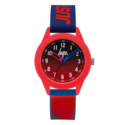 Image of Hype Kids HYK011UR Blue and Red Paint Drip Analogue Watch
