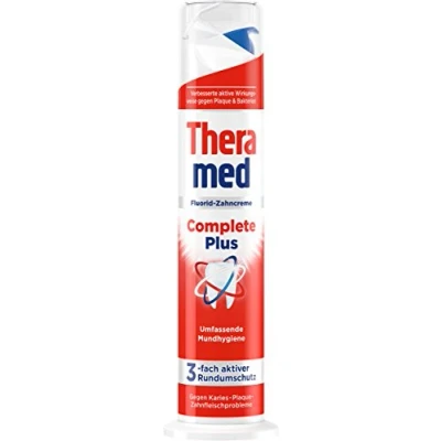Image of Theramed Complete Plus Toothpaste Dispenser, Pack of 5 (5 x 100 ml)