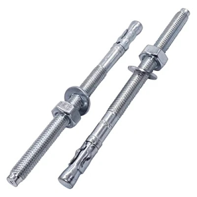 Image of SKIR&#039;CO (4 pcs) Wedge Anchors M10 x 150 mm, Metal Dowels, Bolt Anchor Masonry Fixing, Concrete Expansion