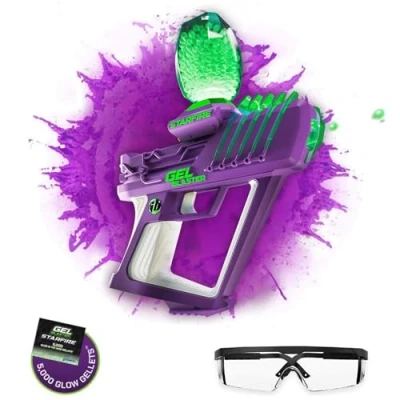 Image of Gel Blaster Surge Starfire High Performance Glow In The Dark Ball Capacity Semi &amp; Automatic Modes 5,800 Rounds 30M Range Ages 14+