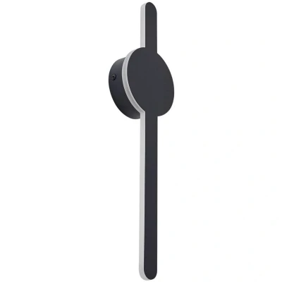 Image of Lindby LED wall light Borian, black, aluminium, 40 cm